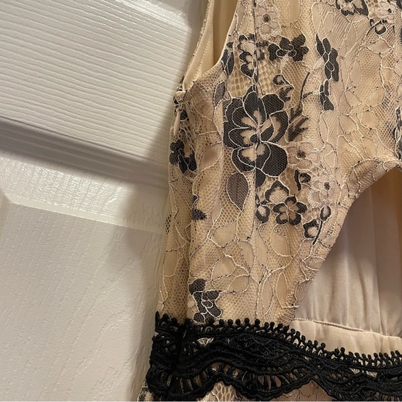 NWT Francesca's Lace Floral Mini Dress Size XS - Picture 6 of 7